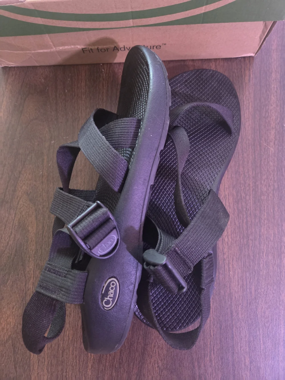 Men's Chaco Z1 Classic Sandals Size 12 Black New In Box